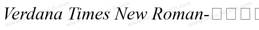 Verdana Times New Roman字体转换